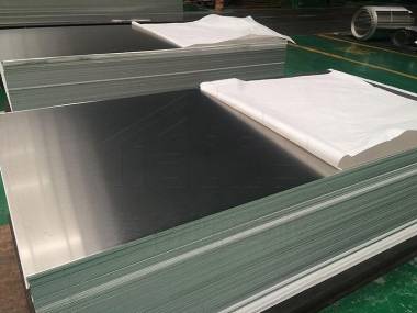 aluminum sheet interleaved with paper