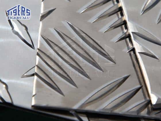 Aluminium Chequer Plate Tread 5 Bar 1500 x 1500 x 2mm Any cut size available 